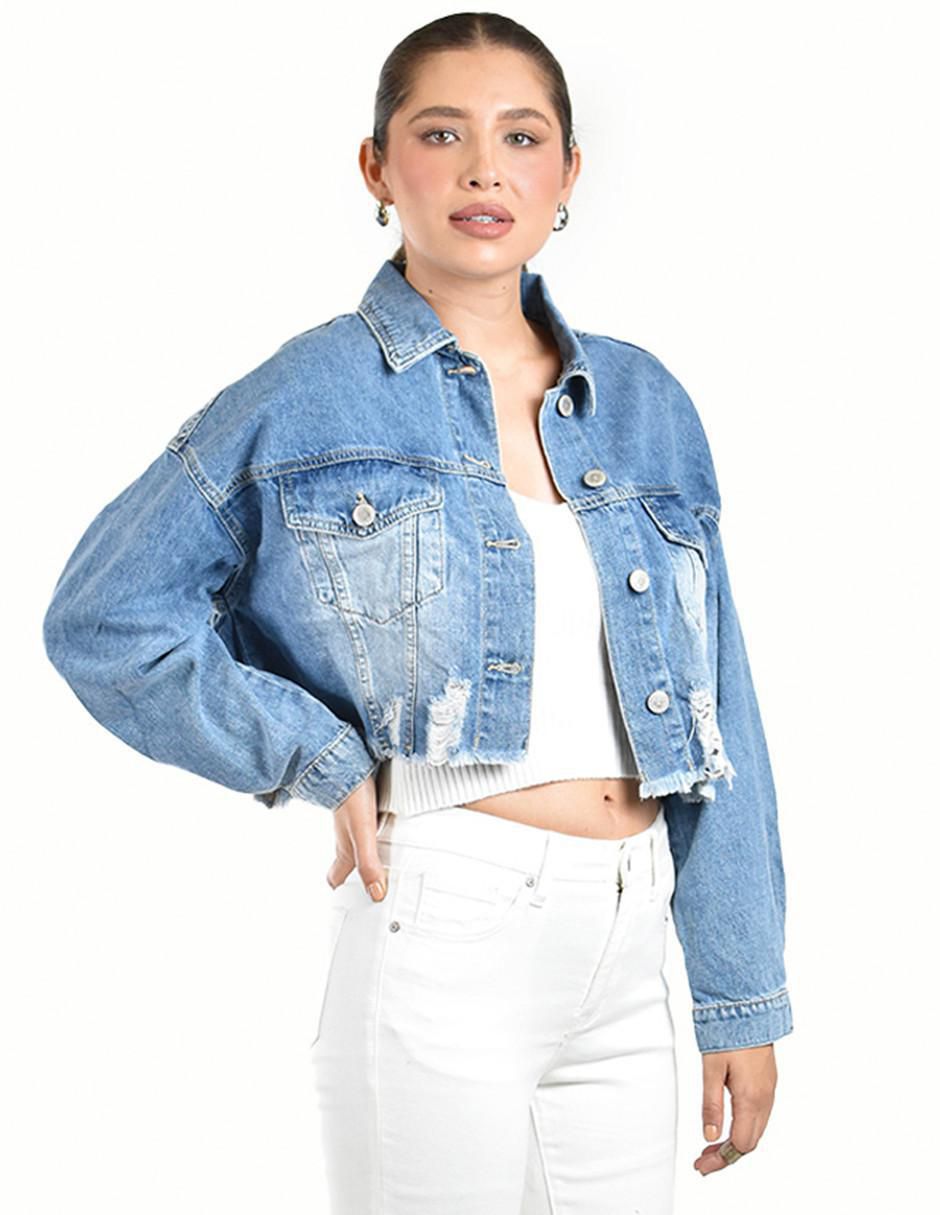Chamarra de mezclilla para mujer 2