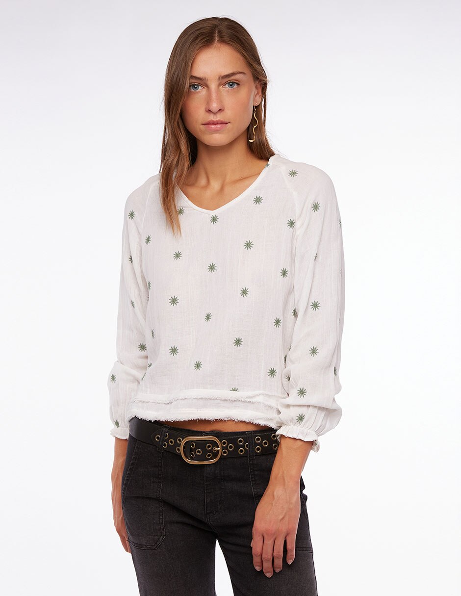 Blusa manga larga para mujer 1