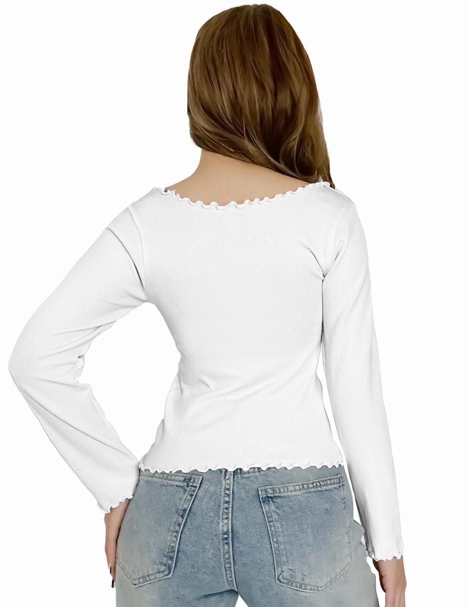 Blusa manga larga para mujer 2