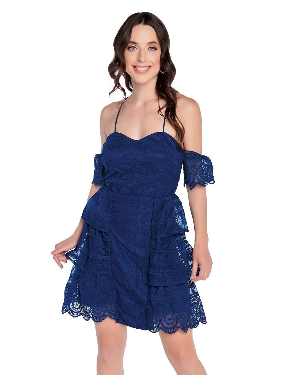 Vestido corto casual Devendi para mujer