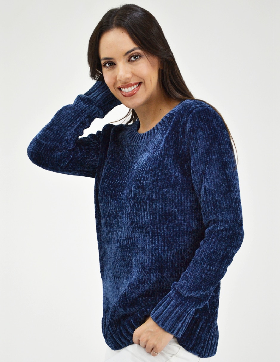 Suéter cuello redondo para mujer 2