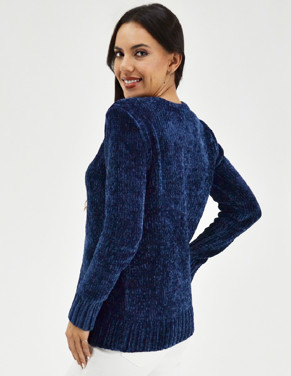 Suéter cuello redondo para mujer 3