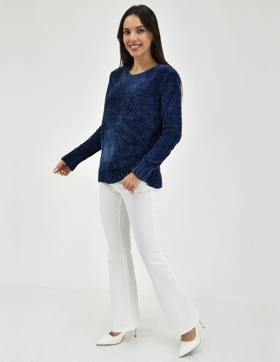 Suéter cuello redondo para mujer 5