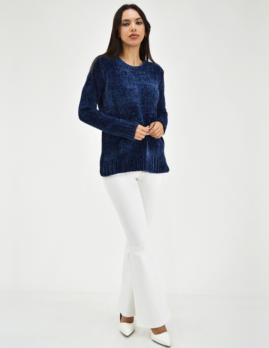 Suéter cuello redondo para mujer 6