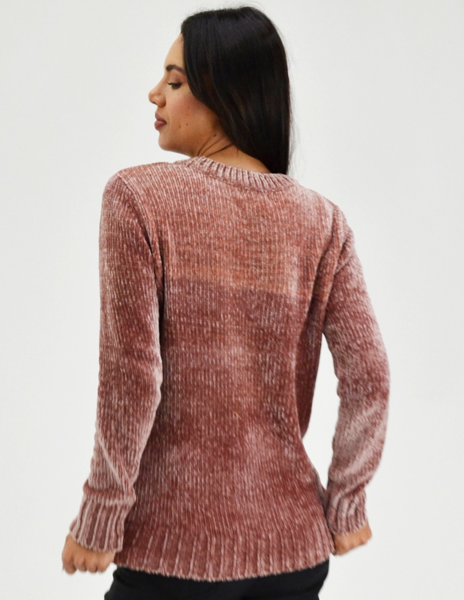Suéter cuello redondo para mujer 3