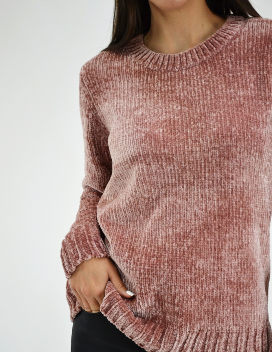 Suéter cuello redondo para mujer 4