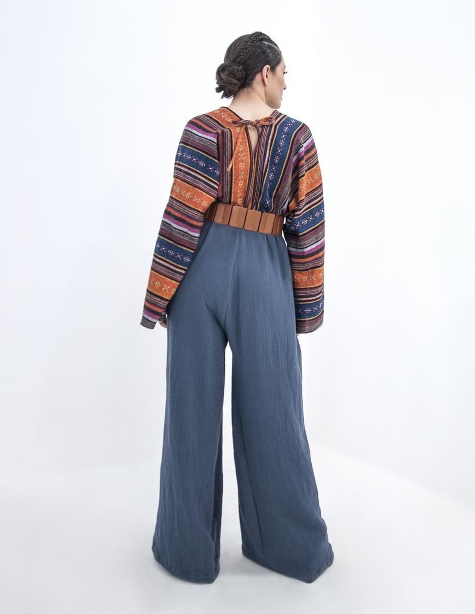 Jumpsuit de algodón estampado étnico para mujer 2