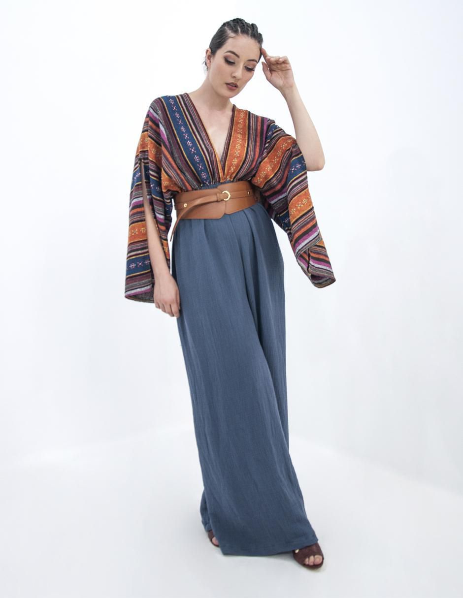 Jumpsuit de algodón estampado étnico para mujer 3