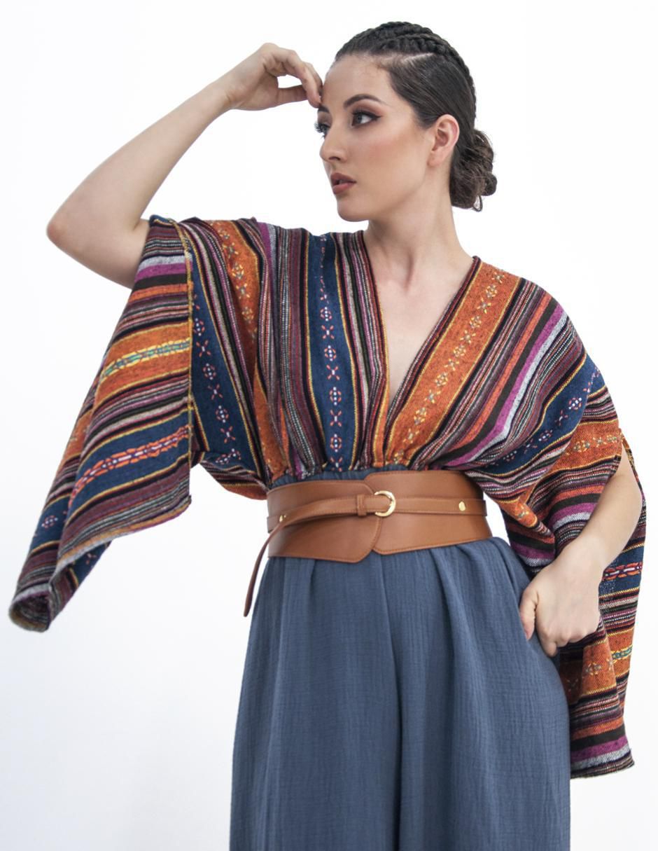 Jumpsuit de algodón estampado étnico para mujer 4