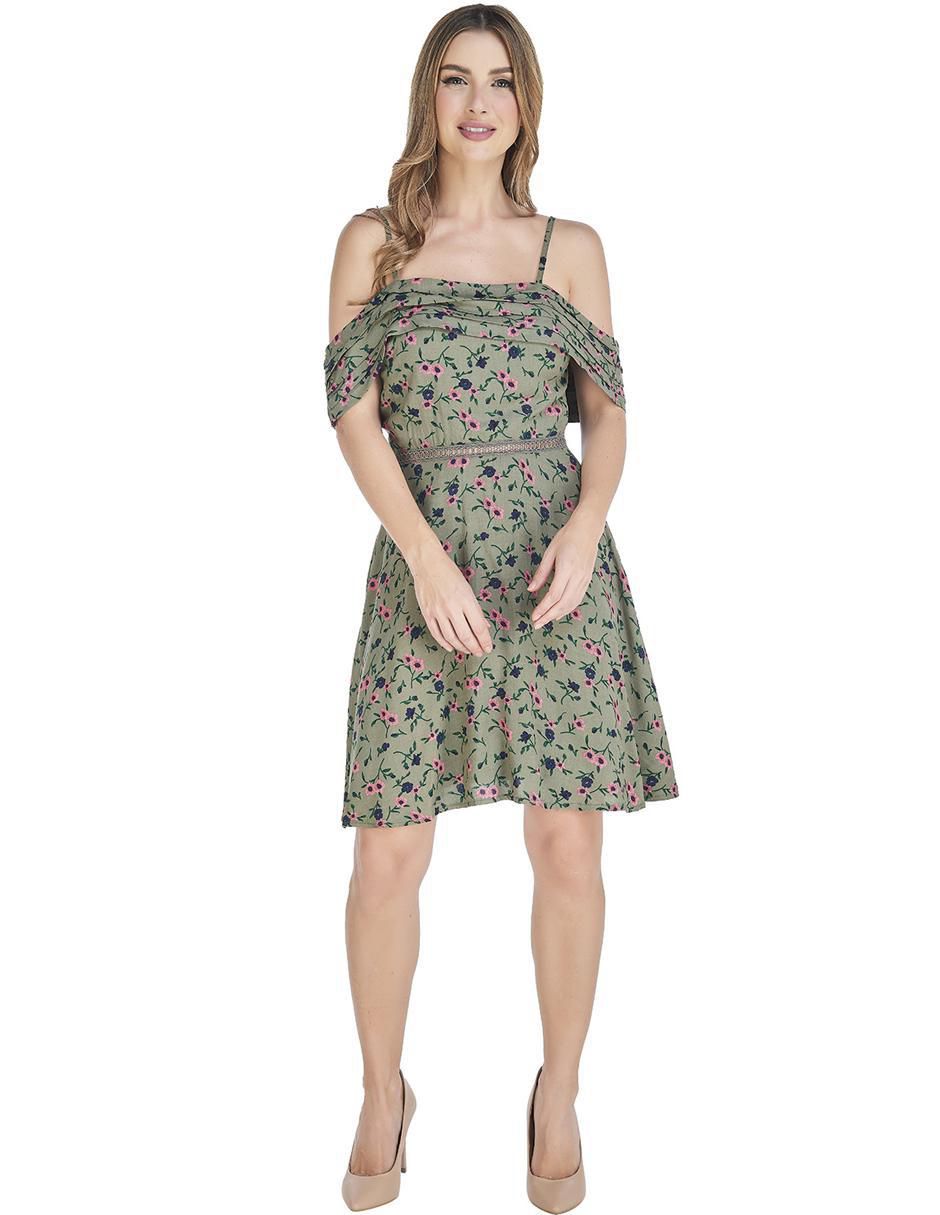 Vestido a la rodilla casual Linea Pura para mujer