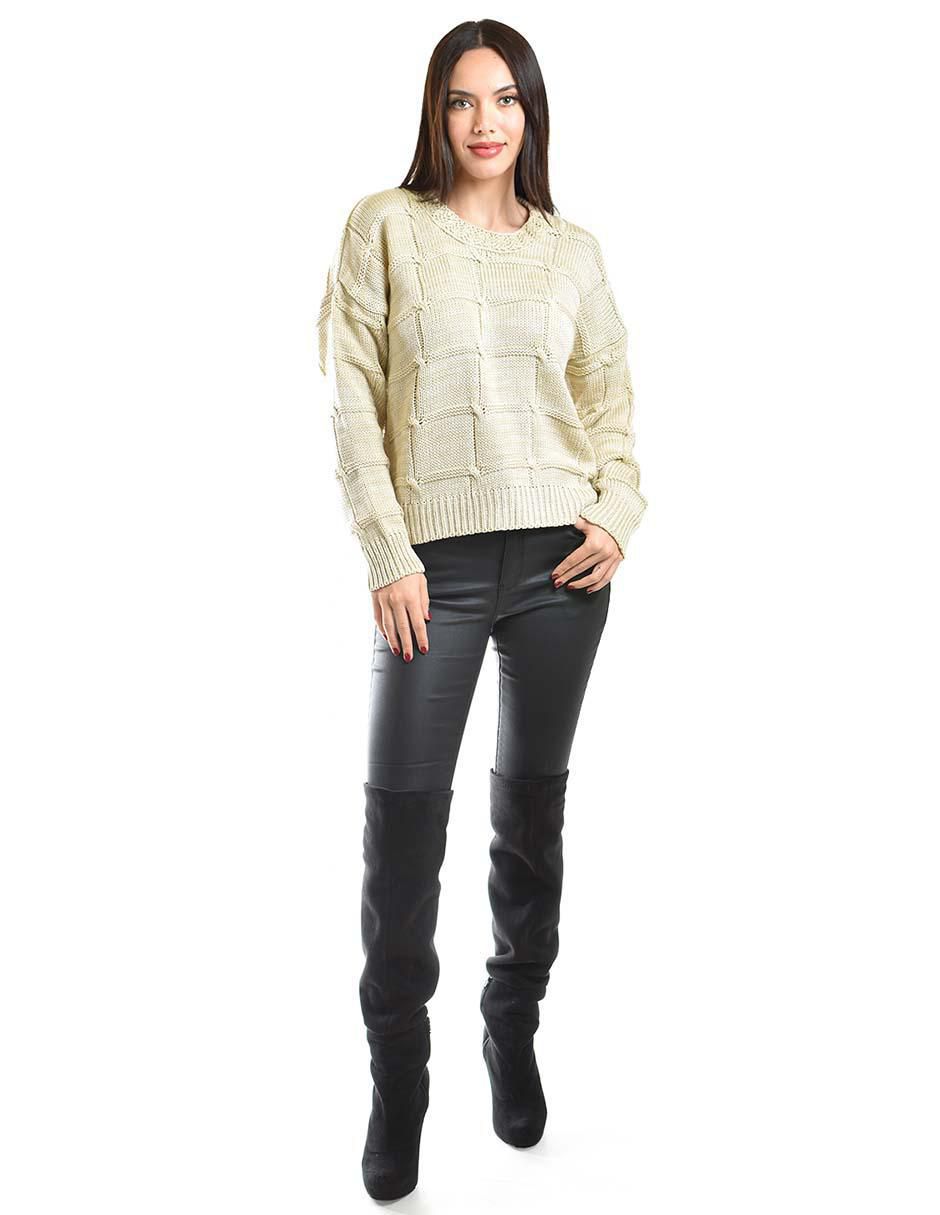 Suéter cuello redondo para mujer 5
