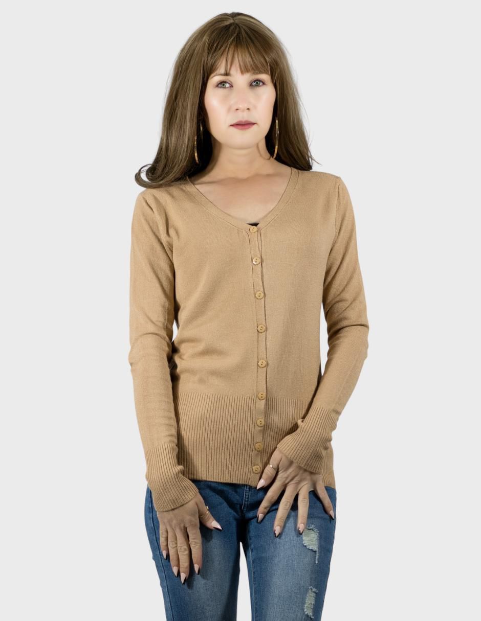 Suéter cuello v para mujer