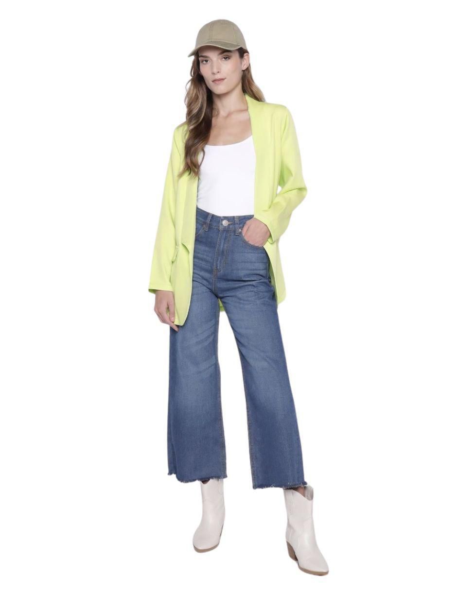 "jeans/jegging/jeans jogger" wide leg savage monkey cropped wide jeans "corte" cintura "para mujer"