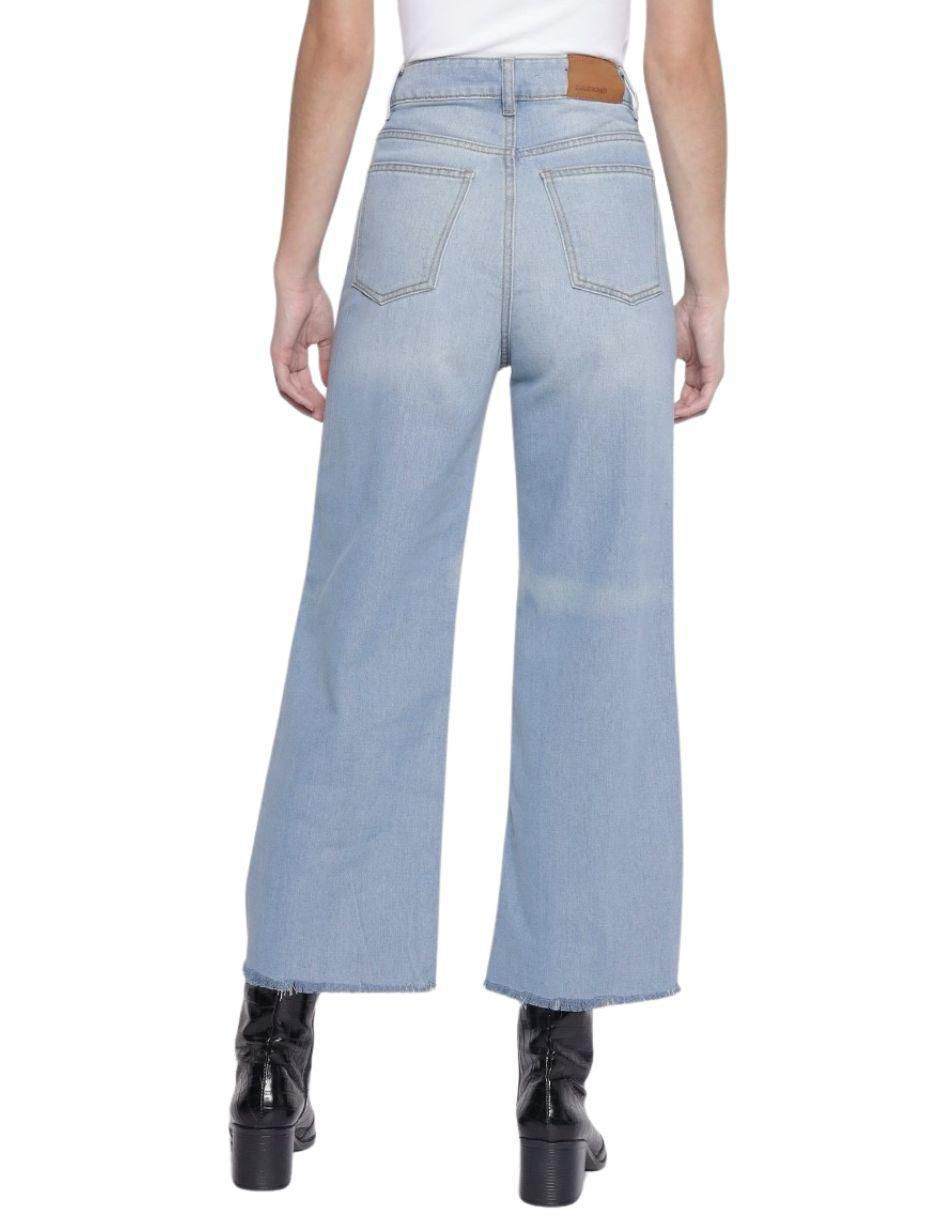 Jeans relaxed wide leg Cropped para mujer 2