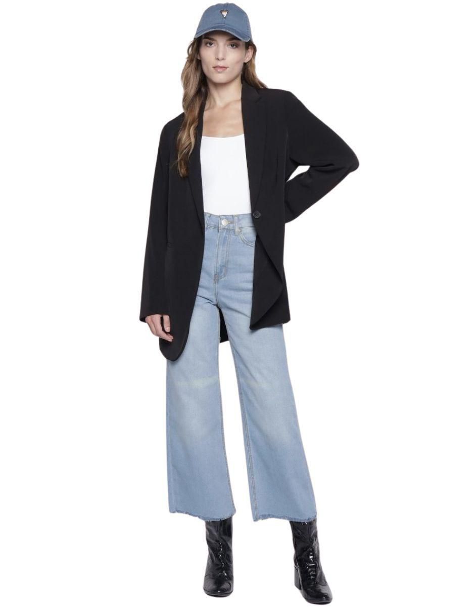 Jeans relaxed wide leg Cropped para mujer 3