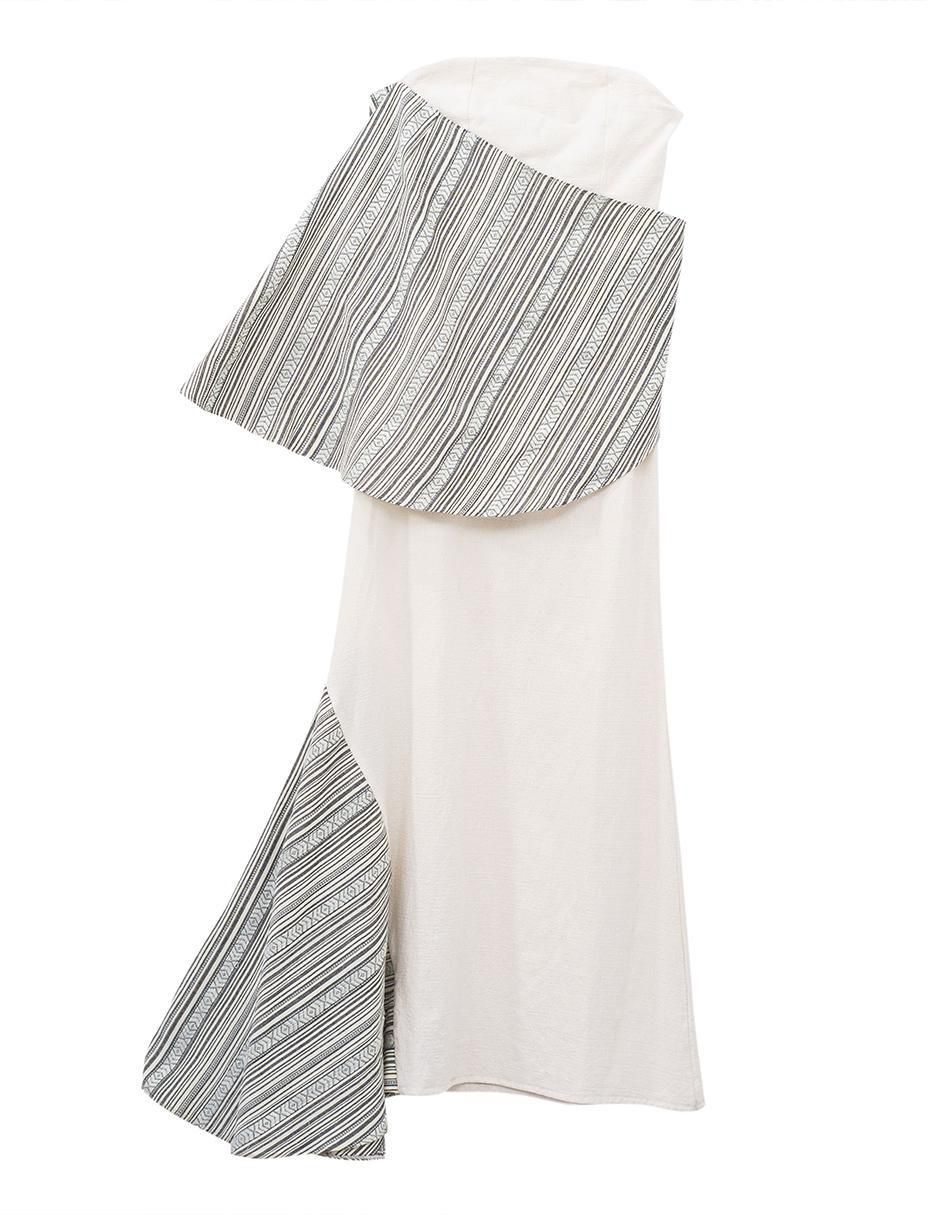 Vestido maxi de fiesta Angelozano escote bardot 6