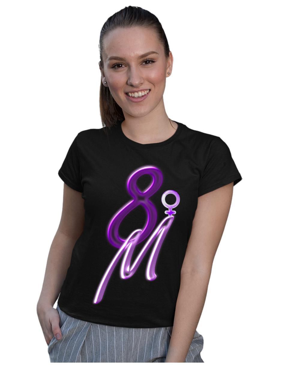 Playera manga corta Marëvnyk 8M cuello redondo para mujer Suburbia