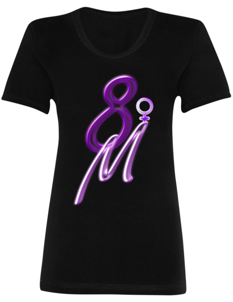"playera" "manga" corta marëvnyk día internacional de la mujer 8 de marzo "cuello" redondo "para mujer"