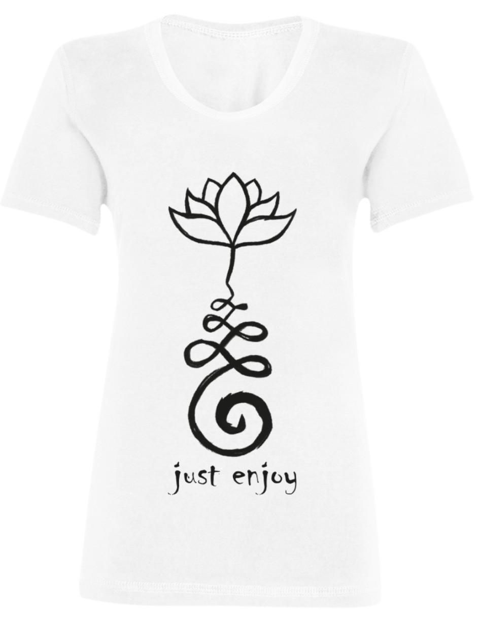 Playera manga corta Flor de Loto cuello redondo para mujer 2