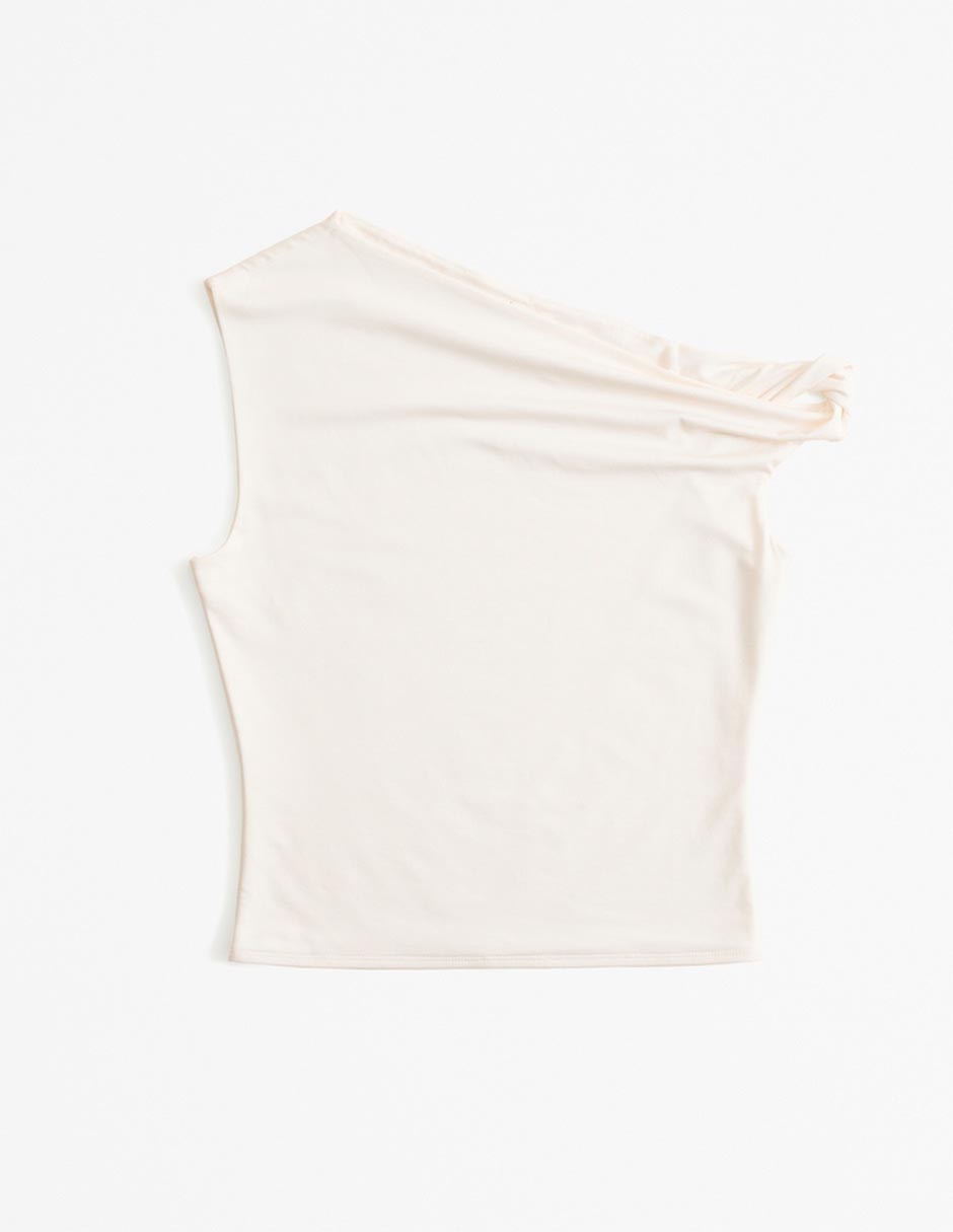 H&M - Polera Sin Mangas Acanalada Slim Fit