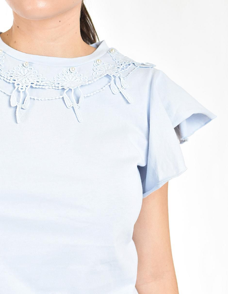 Blusa manga corta para mujer 4
