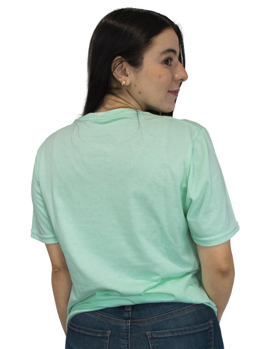 Playera manga corta cuello redondo para mujer 2