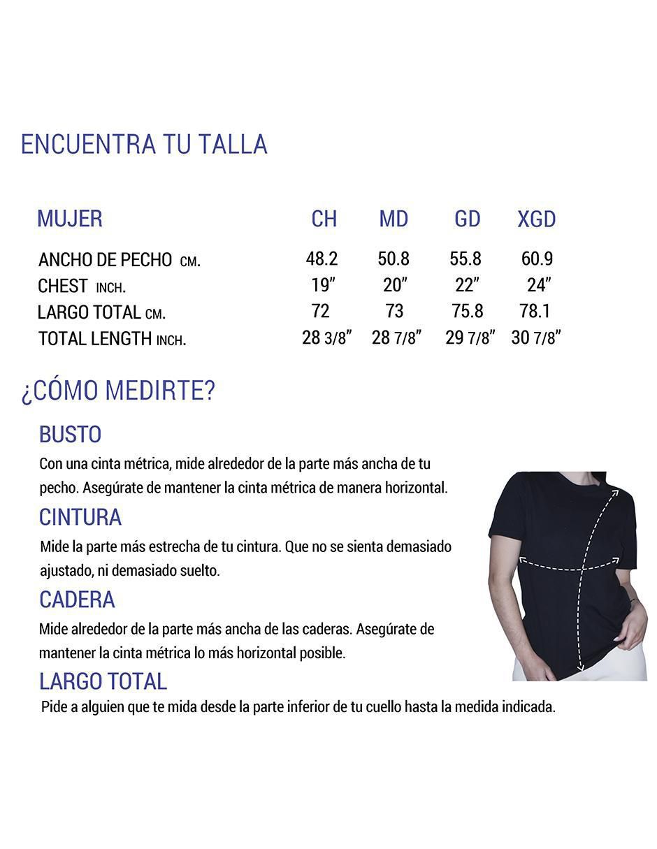 Playera manga corta cuello redondo para mujer 6