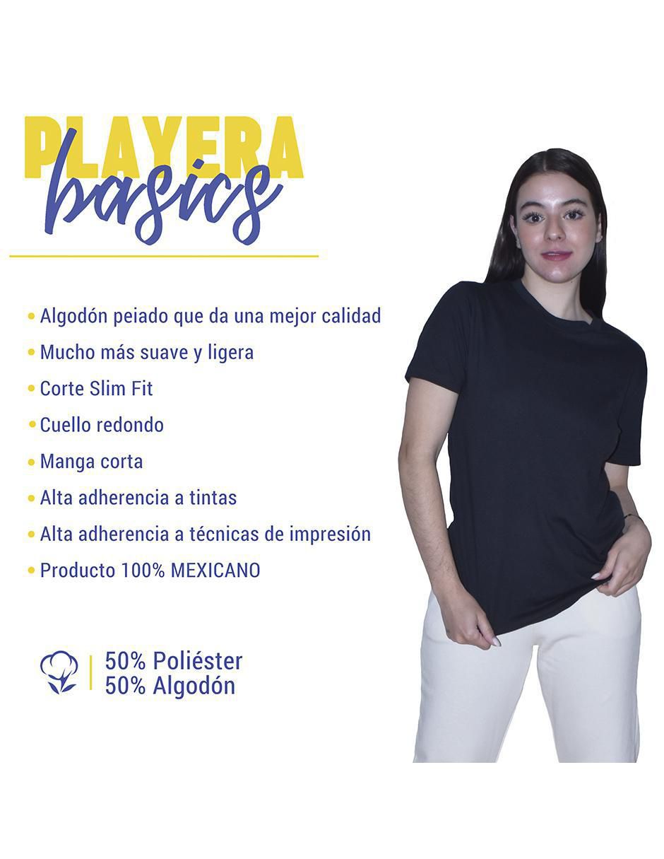 Playera manga corta cuello redondo para mujer 5