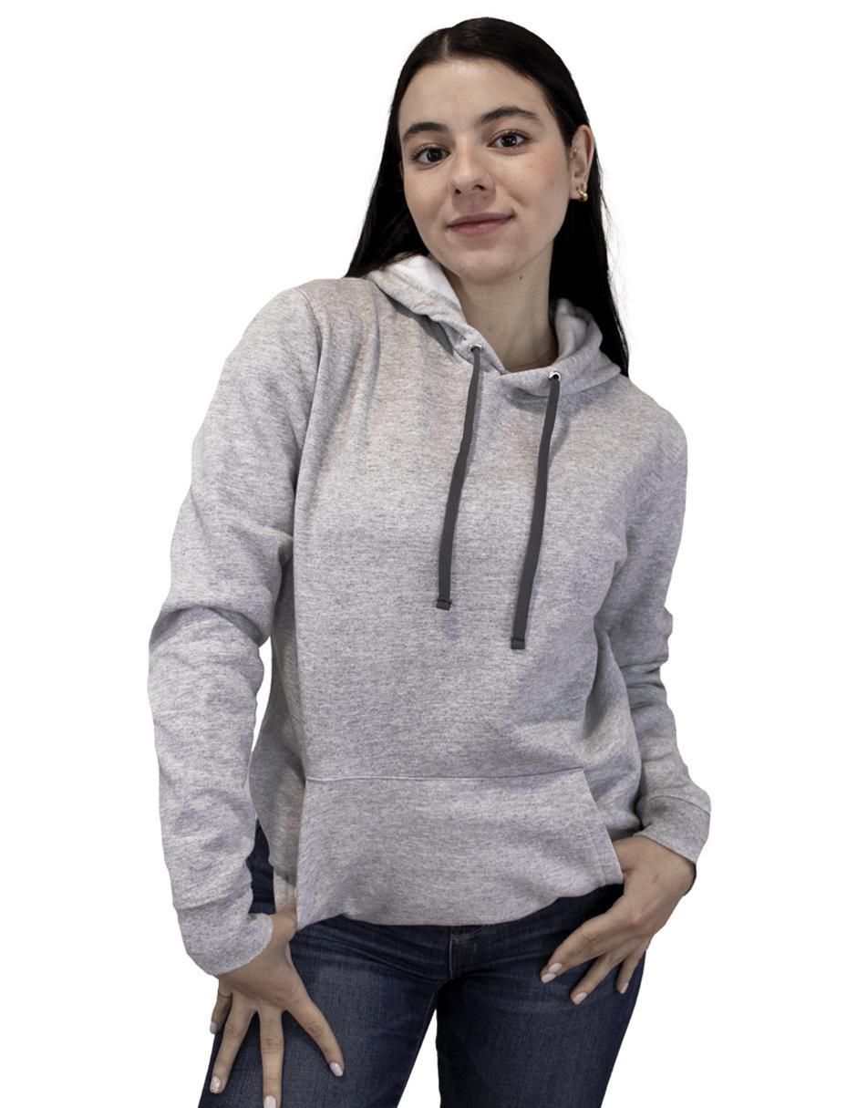 Sudadera con capucha y bolsa para mujer
