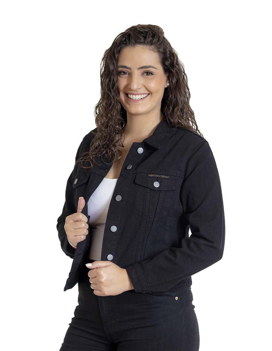 Chamarra Denim de mezclilla para mujer 3