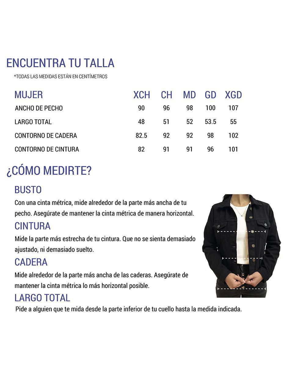 Chamarra Denim de mezclilla para mujer 7