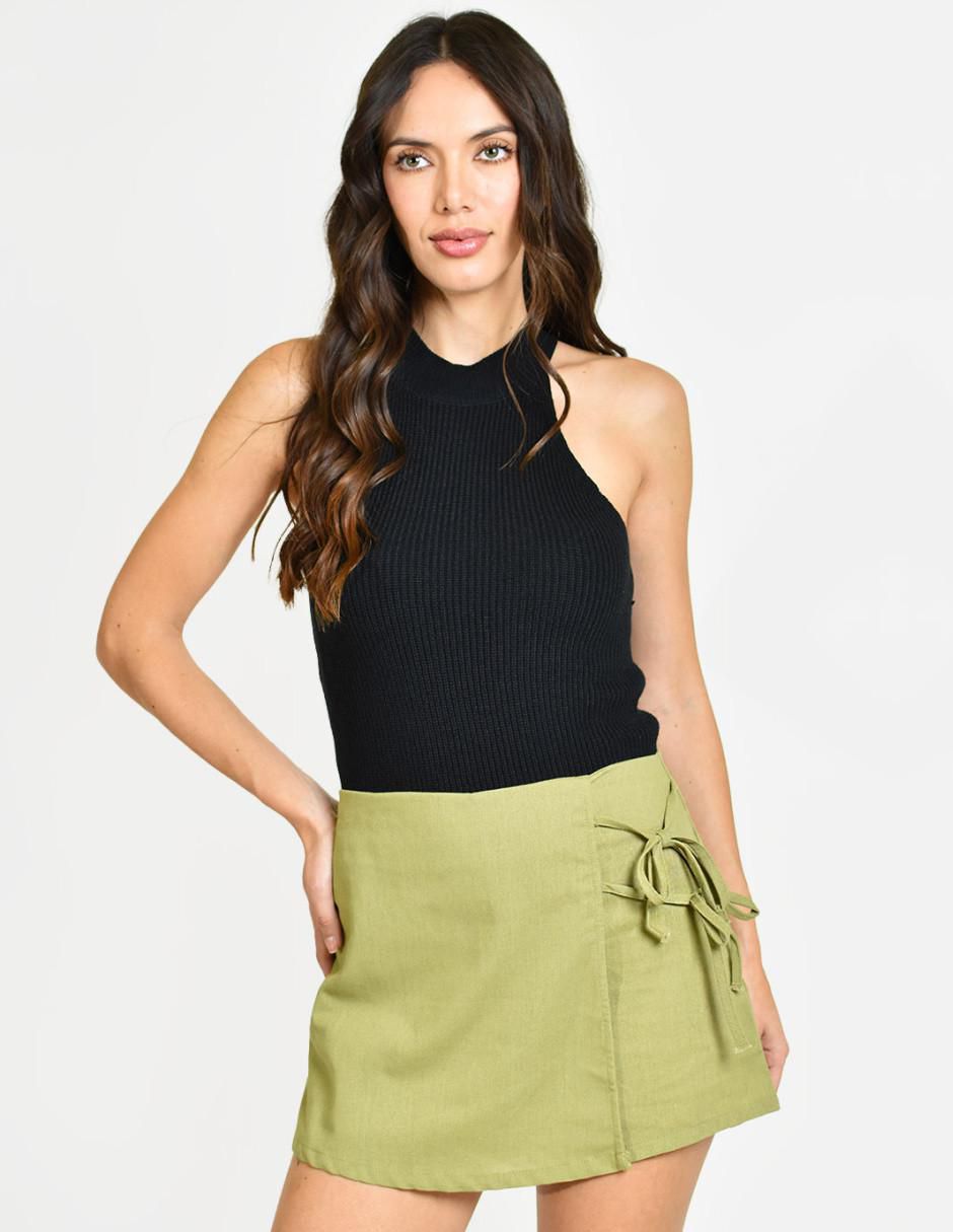 Falda short a la cintura 5
