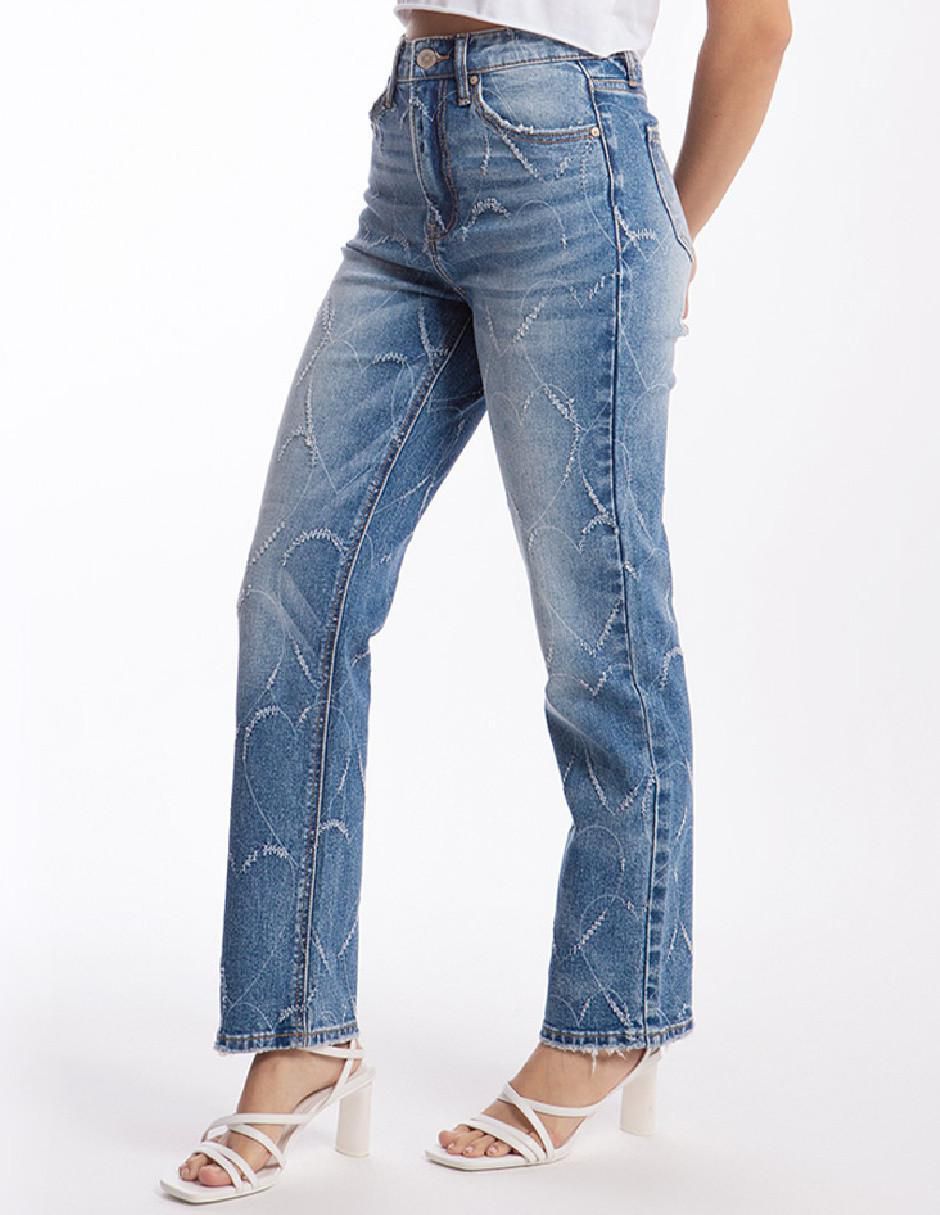 Jeans straight para mujer 2
