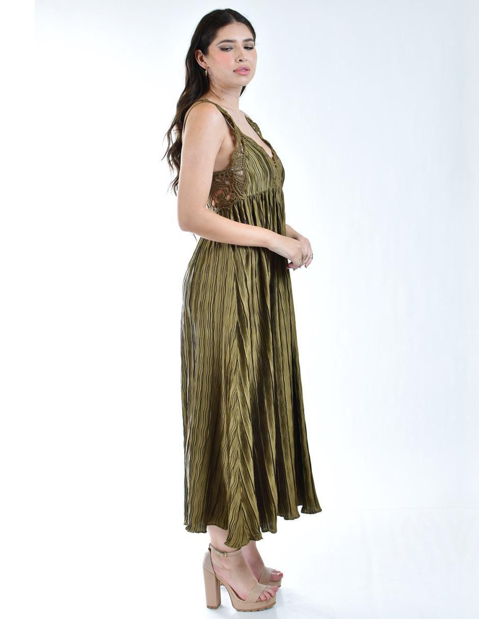 Vestido crop de fiesta escote V 2