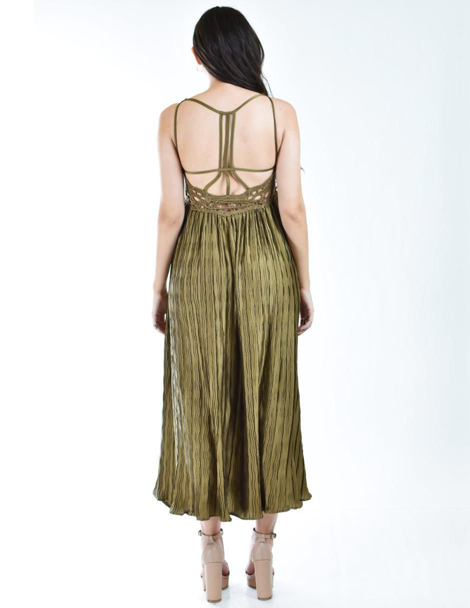 Vestido crop de fiesta escote V 3