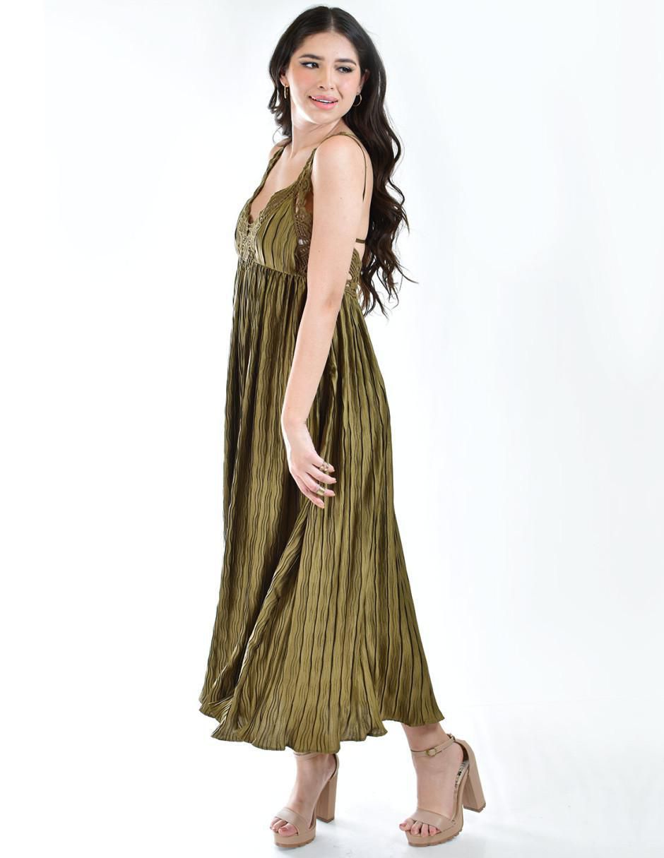 Vestido crop de fiesta escote V 5