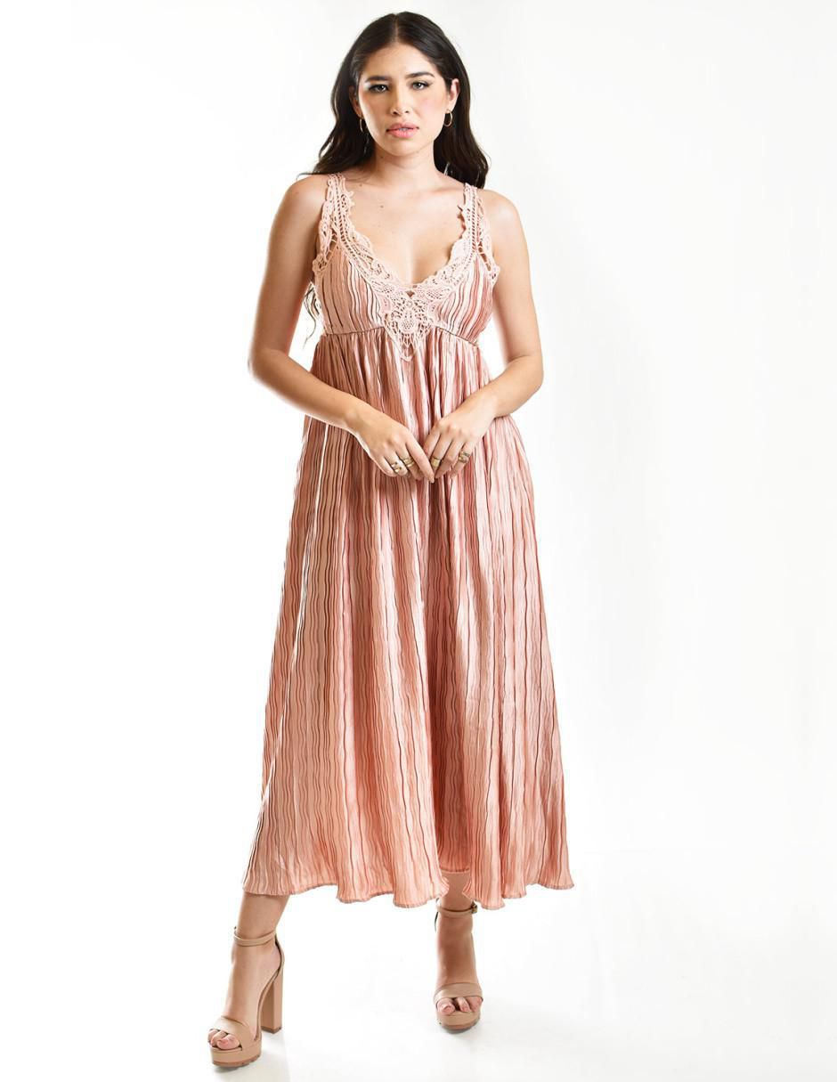 Vestido crop de fiesta escote V