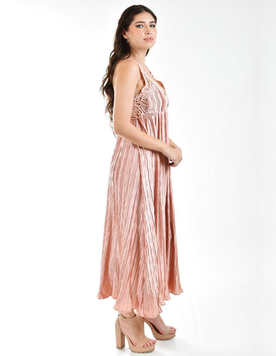 Vestido crop de fiesta escote V 2