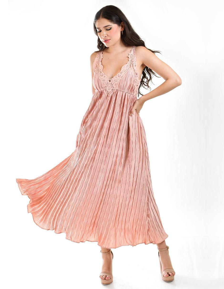 Vestido crop de fiesta escote V 6