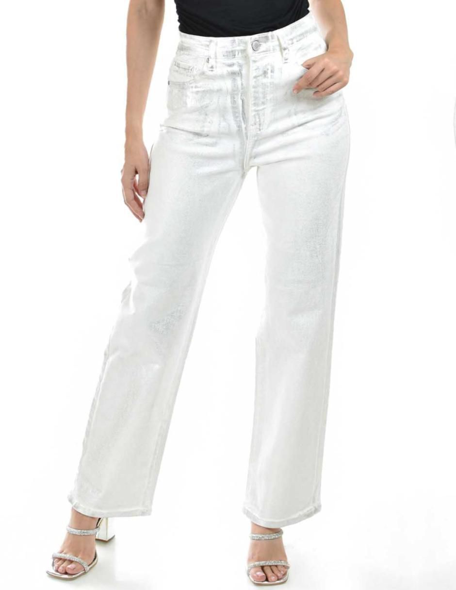Jeans relaxed J-Bal-6618-Plateado para mujer