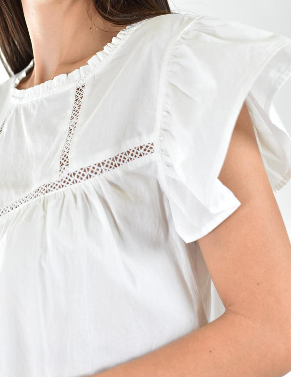 Blusa manga corta para mujer 4