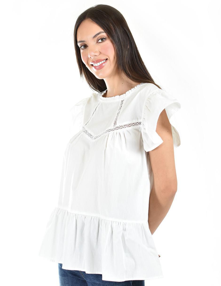 Blusa manga corta para mujer 5
