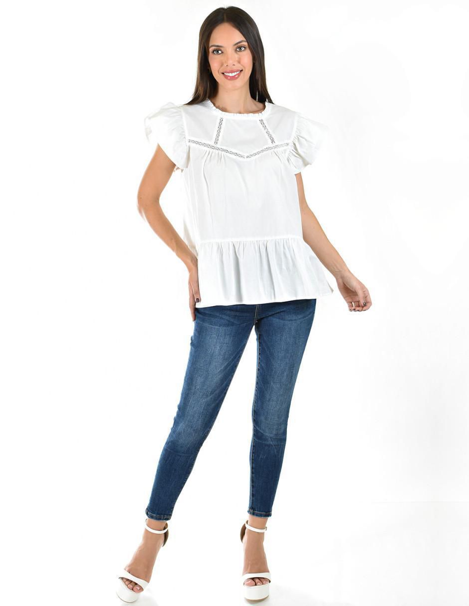 Blusa manga corta para mujer 6