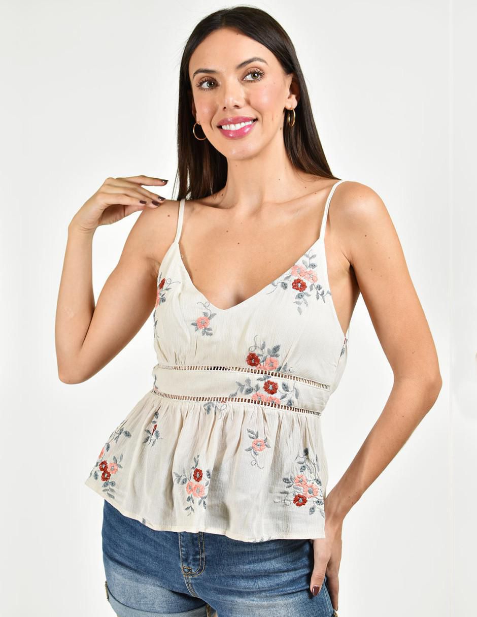 Blusa de tirantes para mujer