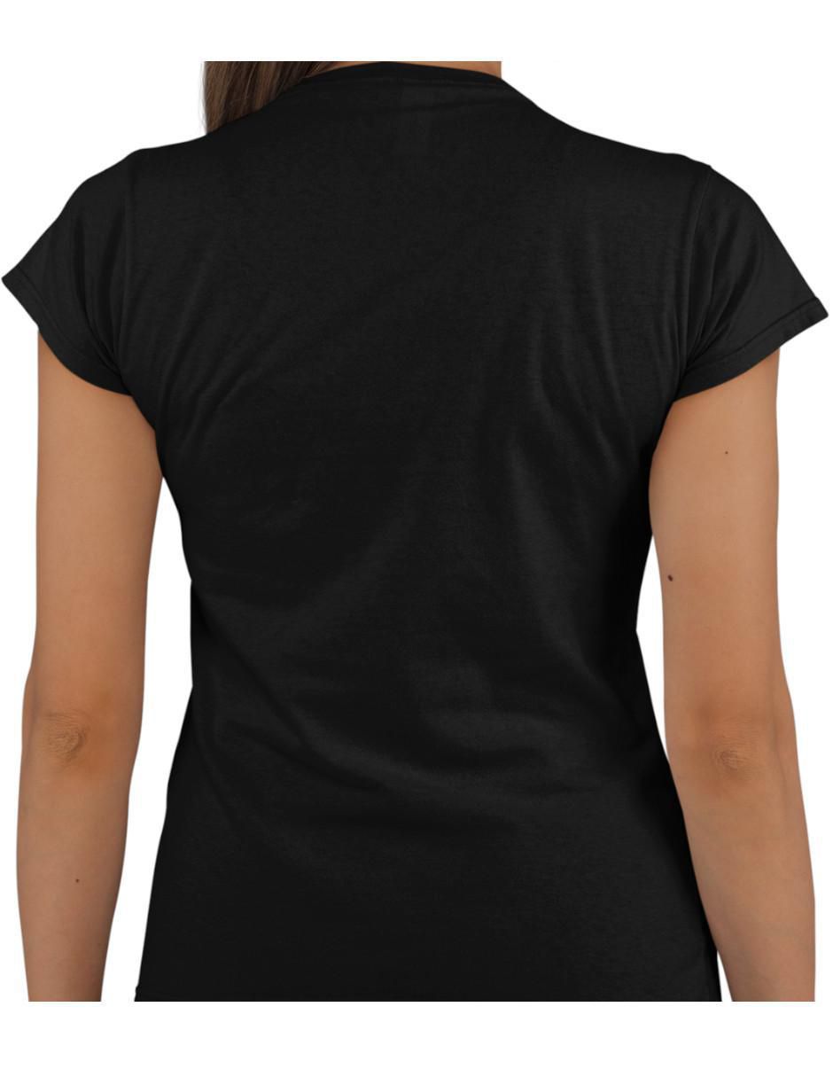 Playera manga corta Buda cuello redondo para mujer 3