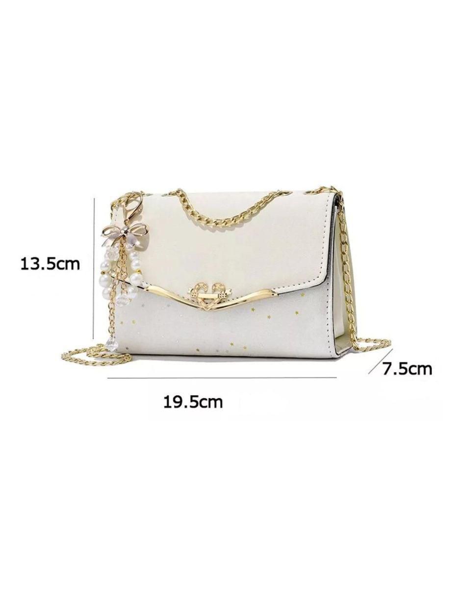 Bolsa crossbody Whitegold de cuero para mujer 5