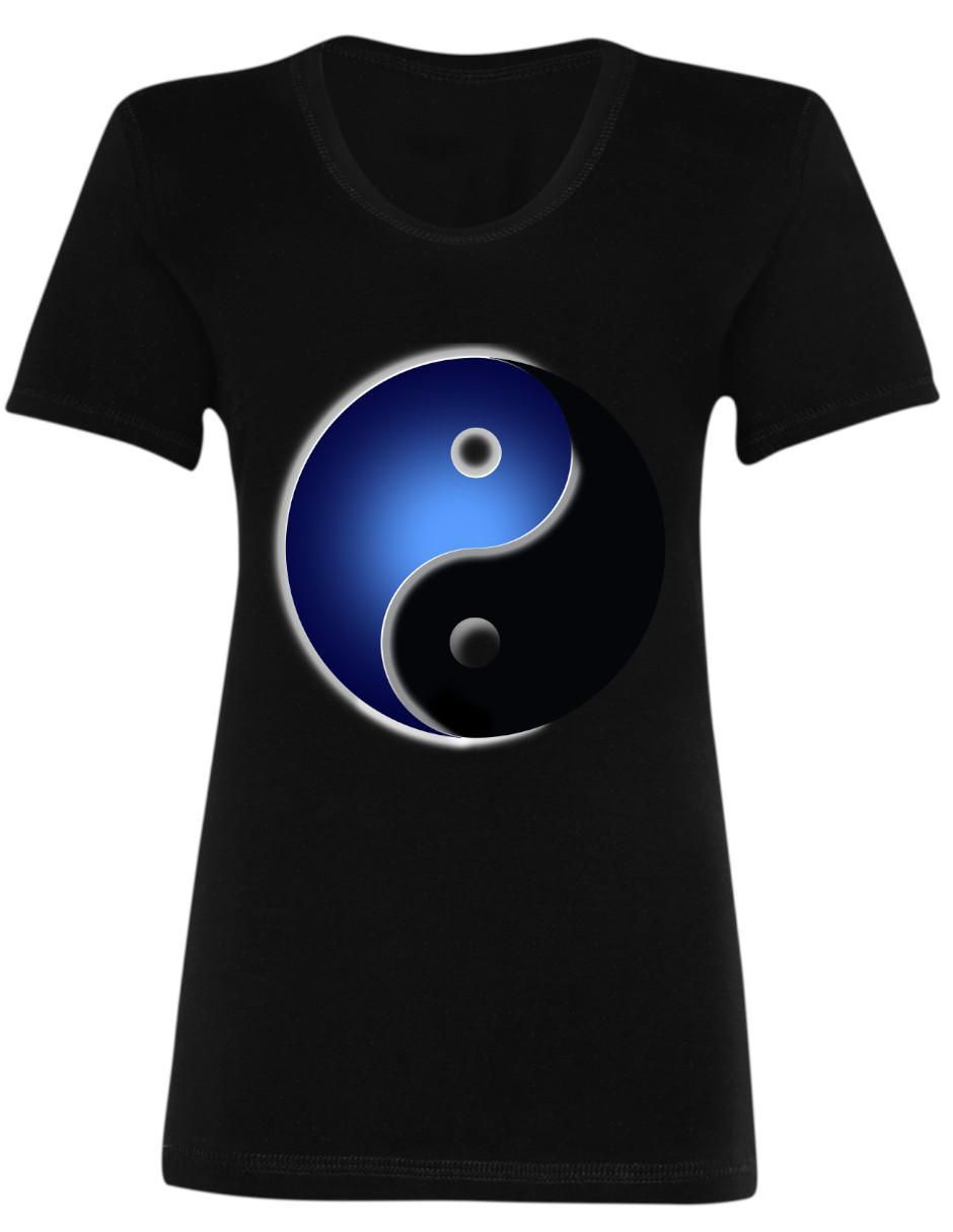 "playera" "manga" corta marëvnyk yin yang yoga zen espiritual "cuello" redondo "para mujer"
