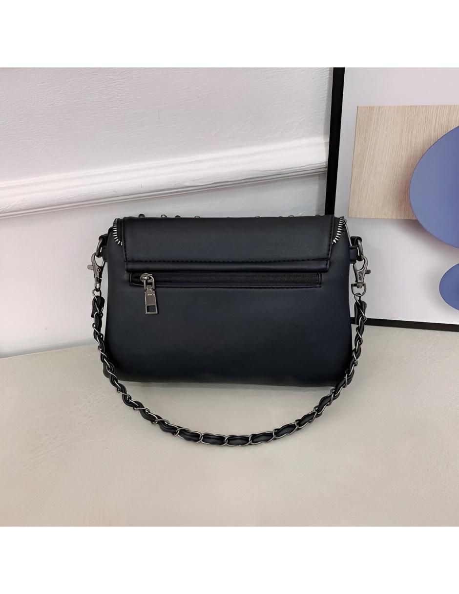 Bolsa crossbody Skullgirl de cuero para mujer 6