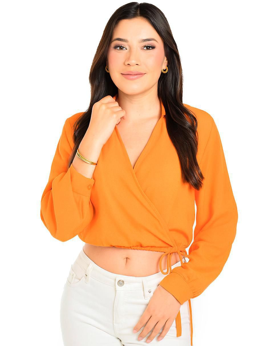 Blusa manga larga para mujer