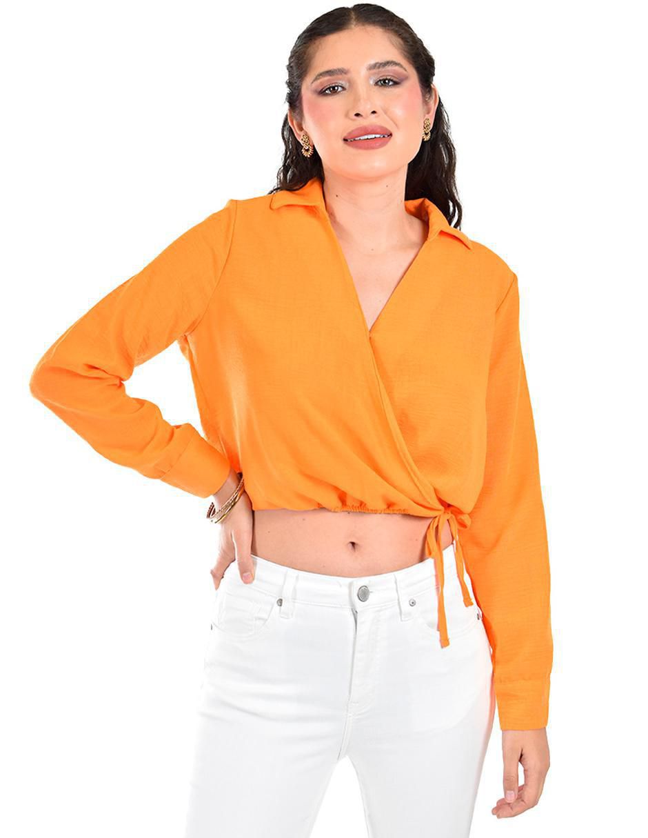 Blusa manga larga para mujer 4